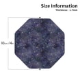 thumbnail image 2 of Rateoe Watercolor Indigo Drawing Drink Coasters Set of 4 Leather Coasters Spill Protection for Table Desk,Durable and Non Slip Leather Coaster ,4 Inches Drink Mats-Octagon, 2 of 6