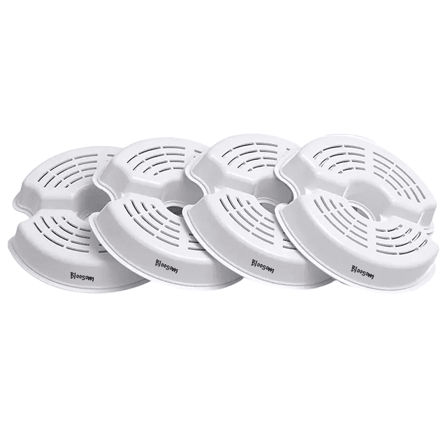 Set 4pz Filtros Fuente Bloosom Gatos Filtro Carbón Activado Repuesto Blanco