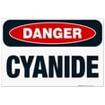 thumbnail image 1 of Danger Cyanide Sign, OSHA Danger Sign, 24x36 Corrugated Plastic, 1 of 1