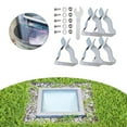 thumbnail image 4 of 5Pcs Window Well Covers Clip Metal Basement Window Well Covers Install Retaining Clip Egress Covers Spring Clip, 4 of 8