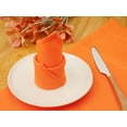 thumbnail image 4 of REGALWOVEN Polyester Napkins 6 Pack Cloth Napkins for Wedding Party Restaurant Dinner Parties Orange 18"x18", 4 of 6