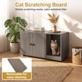 thumbnail image 6 of Vebreda Wooden Cat Litter Box Enclosure Hidden Litter Box Furniture with Scratching Board, Versatile Use, Ultimate Privacy & Cleanliness, 6 of 10