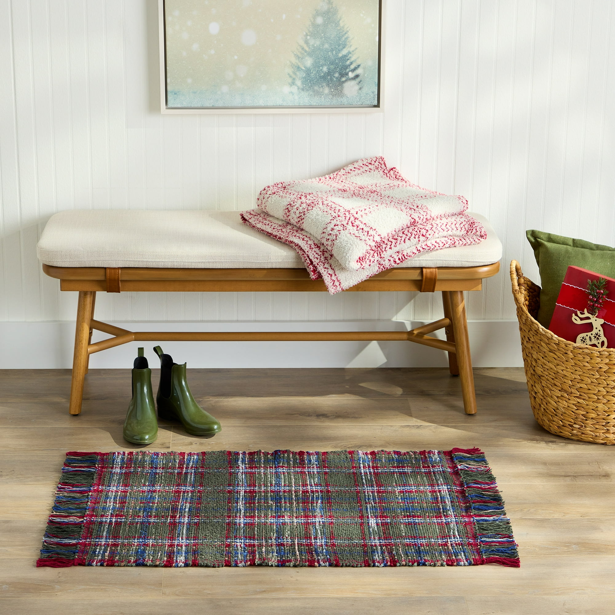 Plaid Accent Rug