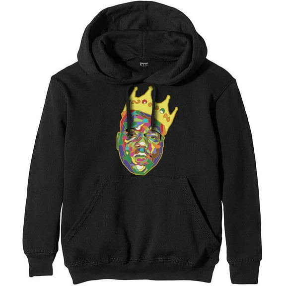 Biggie Smalls Unisex Pullover Hoodie Sweatshirt Crown (Large)