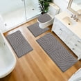 thumbnail image 4 of Ileading Bathroom Rugs Sets 4 Piece with Toilet Lid Cover, Non Slip Bathroom Mats Extra Soft Bath Rugs Absorbent Shaggy Rugs Perfect Plush Mats, 4 of 11