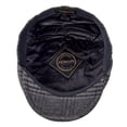thumbnail image 4 of FEINION Autumn Men Cap Summer Hat Wool Blend Flat Caps Large Check Herrinbone Hats 721 Blue 58 cm, 4 of 6