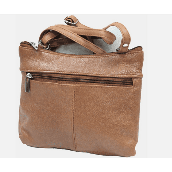 Genuine Leather Everyday Purse – Lightweight Soft Shoulder or Crossbody Bag for Women