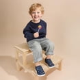 thumbnail image 2 of Zapatos para niños pequeños STQ KIDS azul marino con puntera ancha, talla 8, 2 of 8