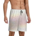 thumbnail image 2 of Easygdp Glitter Light Pearl Men's Short Pajama Pants, Sleep Shorts, Household Pants, Casual Pants with Pockets - 3X-Large, 2 of 9