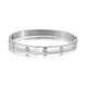thumbnail image 1 of JeenMata Pulsera Elegante con Dije de Amor Joyería de Moda para Mujeres en Baño de Oro Blanco, 1 of 6