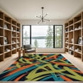 thumbnail image 2 of ODIKA 8'x10' Machine Washable Non-Slip Area Rug, Graphic Black High Traffic Rug, Black, 1284508, 2 of 7