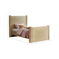 thumbnail image 3 of Meridian Furniture Elias Camel Velvet Twin Bed, 3 of 8