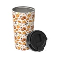 thumbnail image 2 of Fotbe Pumpkins Printed Insulated Travel Coffee Mug Spill Proof Leak Proof Stainless Steel Coffee Tumbler Reusable Coffee Cups with Lids Thermos, 2 of 8