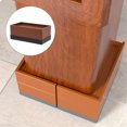 thumbnail image 4 of unbranded 4Ud Riser Para Muebles Marrón Resistente Para Sillas Y Gabinetes Fácil De Instalar, 4 of 6