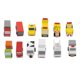 thumbnail image 1 of Juguetes de madera, 12 piezas de coches de juguete de madera, vehículos de madera, vehículos urbanos de madera, rendimiento de primera categoría, 1 of 14
