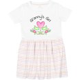 thumbnail image 3 of Inktastic Granny's Girl Heart Flowers Girls Toddler Dress, 3 of 5