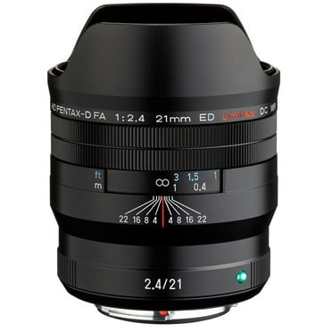 Pentax HD Pentax-D FA 21mm f/2.4 ED Limited DC WR Lens, Black