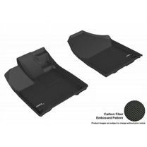 3D MAXpider 2016-2024 Fits Honda Pilot Passport Kagu 1st Row Black Carbon Fiber Embossed Pattern Floor Mat L1HD07311509