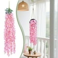thumbnail image 2 of ZLBDYG Artificial wisteria Garland for Wedding Decor - 33.46 inch Hanging Vine Flowers with Greenery Leaves, Perfect for Wedding Arch, Backdrop, Fireplace, Home & Outdoor Party Decoration, 2 of 9