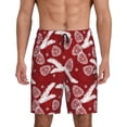 thumbnail image 3 of Lsque Christmas Holiday Pinecone Mens Sleep Pajama Shorts,Short Pajama Pants, Cotton Ultra-Soft Knit-3X-Large, 3 of 9