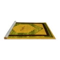 thumbnail image 2 of Ahgly Company Machine Washable Indoor Rectangle Abstract Yellow Modern Area Rugs, 8' x 12', 2 of 4