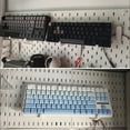 thumbnail image 3 of YongCo 40mm Space Saving Pegboard Hook Set for Keyboards and Controller Storage In Study or Workspaces, 3 of 16