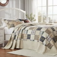 thumbnail image 3 of Greenland Home Fashions Oxford Cotton Bedspread Set, Reversibe, Jumbo Sized, 3-Piece Queen, Taupe, 3 of 9