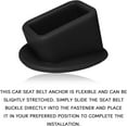 thumbnail image 5 of 2 Pcs Seat Belt Buckle Holder, Car Rear Seatbelt Buckle Booster for Easy Access, Universal Auto Safety Belt Buckle Guard Cover, Black, 5 of 6