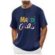 thumbnail image 4 of Casual Summer Tops Carnaval Impreso de Manga Corta Cuello Redondo, Poliéster Ligero para la Fiesta de Verano de Primavera, 4 of 9