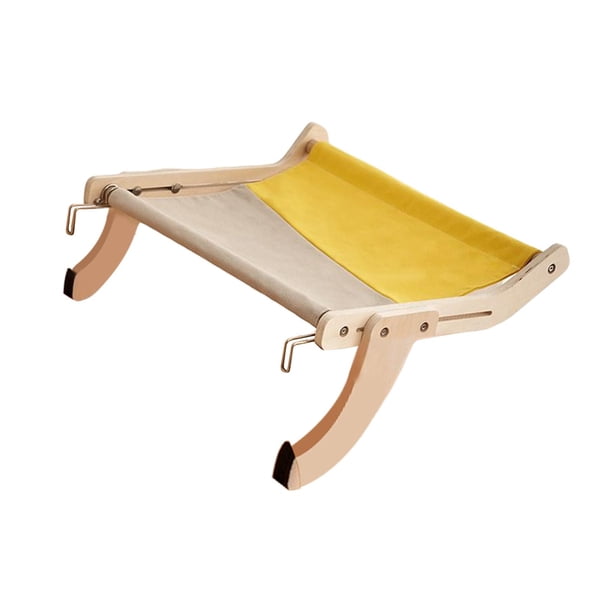Gato Ventana Percha Hamaca Gato Estante Asiento Robusto Ajustable Durable Cama para gatos Estable para gabinete Interior Gatos Cajón Ahorro de espacio gris amarillo SM SunniMix Percha para ventana de gato