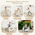 thumbnail image 5 of BanaSuper 5 in1 Kids Rocking Horse Baby Multifunctionl Trampoline Push Walker Scooter for Toddler Balance Board Montessori Ride on Toys, 5 of 11