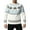 White, variant on ZVNAΖH Men's Nordic Fair Isle Snowflake Knit Sweater Casual Crew Neck Pullover Slim Fit Knitted Christmas Sweaters Holiday Party