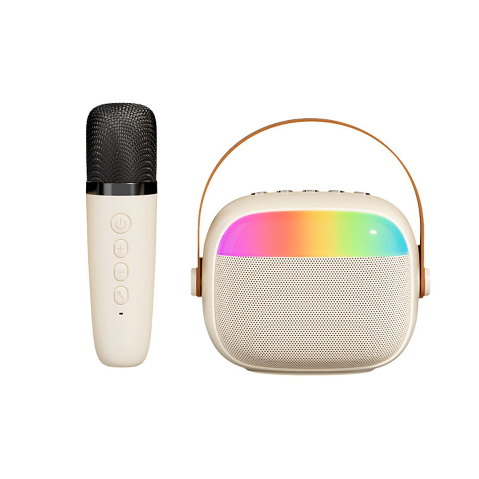 Machine Karaoké, Enceinte Bluetooth Portable Avec 2 Microphones Sans