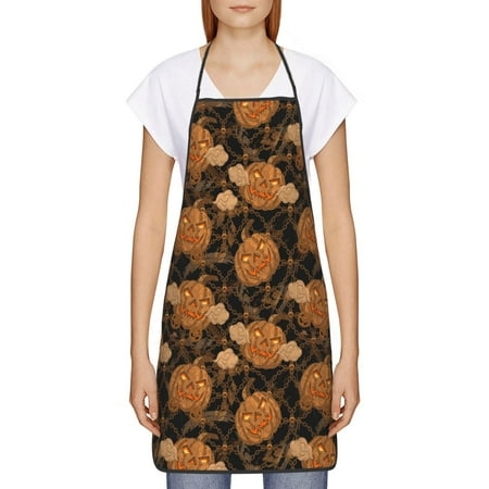 

Goofa Bib Apron Unisex Aprons Adjustable Waterdrop Resistant Cooking Kitchen Apron for Chef Halloween4 Pattern Apron Bulk