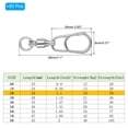 thumbnail image 2 of 39Lbs Fishing Swivels Snaps Stainless Steel Barrel Swivels Ball Bearing 50 Pack, 2 of 6