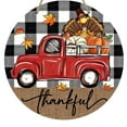 thumbnail image 2 of Thankful Grateful Blessed Round Wooden Hanging Sign for Thanksgiving Fall Harvest Autumn Home Wall Decor Indoor Outdoor Use, 2 of 5