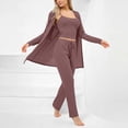 thumbnail image 2 of CHUMUD Womens Outfits 3 Piece Track Suits Set Long Cardigan Crop Tank Top Straight Leg Pants Matching Tracksuit Sets, 2 of 5