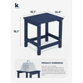 thumbnail image 2 of KINGYES Outdoor Side Table, Small Outdoor Table for Patio, Adirondack Side Tables for Outside or Indoor, Weather Resistant Easy Maintenance, 2 of 8
