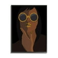 thumbnail image 2 of Stupell Industries Glam Female Portrait Leopard Print Sunglasses Patterned Lips, 24 x 30, Design by Omar Escalante, 2 of 5