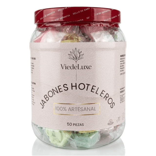 Jabones Hoteleros Artesanales Viedeluxe 50 Piezas 11 g Cuidado Personal Higiene
