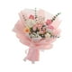 thumbnail image 4 of Ramo de flores de ganchillo, decoración de mesa con flores artificiales, regalo para mamá y esposa. Rosa, 4 of 9