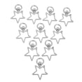 thumbnail image 4 of 40Pcs Star Shape Claw Swivel Lobster Clasp Snap Hook with Key Rings (Silver), 4 of 9