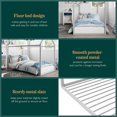 thumbnail image 4 of Max & Finn Skyler Metal Montessori House Bed, Twin, Dove Gray, 4 of 10