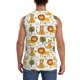 thumbnail image 4 of Fotbe Tiger Lion Men's Camiseta sin Mangas Estampada para Hombres, Playera Casual para Gimnasio, Entrenamiento, Playa-Large, 4 of 7