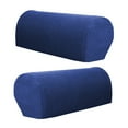 thumbnail image 5 of 4pcs Couch Sofa Armrest Covers Non-slip Furniture Settee Couch Arm Slipcover Dark Blue, 5 of 8