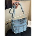 thumbnail image 5 of Deago Women's Retro Small Denim Shoulder Bag Crossbody Handbags Casual Style Lightweight Jean Tote Purse (Blue), 5 of 8