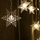 thumbnail image 4 of Autorización：3.5M 96LED Copo de nieve Cortina de luz Enchufe en cadena Luz LED Hada Luz de noche, perfecto para la decoración del banquete de boda de Navidad Araña - Blanco cálido / multicolor Adepaton 2034514-1, 4 of 9