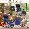 thumbnail image 5 of NAIZEA 2 Packs Zero Gravity Chair with Headrest Pillow Folding Recliner Foldable Lounge Chair for Poolside, Lawn and Patio, 5 of 8
