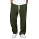 thumbnail image 1 of Kalauyu Mens Casual Sweat Pants Pleated Drawstring Elastic Waist Waffle Straight Leg Joggers Sweatpants with Pockets, 1 of 5