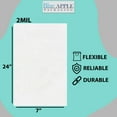 thumbnail image 2 of 2Mil Clear Flat Open Top Poly Bags LDPE Packaging - 7"X24" & (100 Bags), 2 of 7